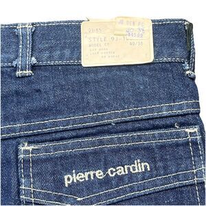 70-80s  Pierre Cardin Men’s Jeans  40X38 Lowercase Letters Deadstock NOS Vintage